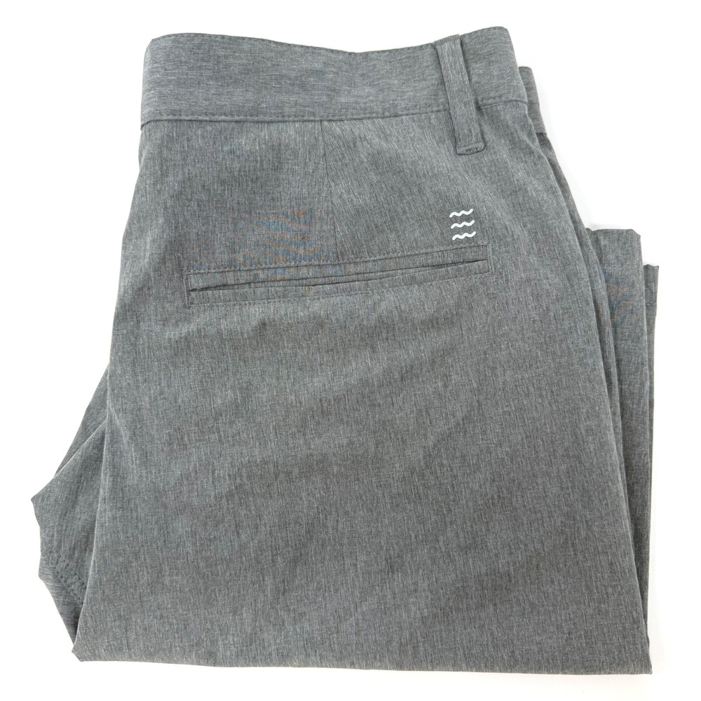 Free Fly Mens Size 30 Charcoal Gray Heathered Hybrid Shorts Quick Dry Stretch